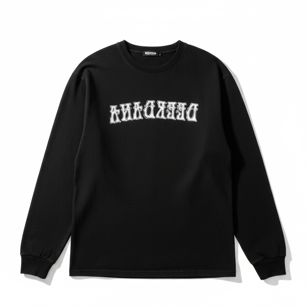 Deerdana Dancing Skeletons Men's Small Faded Black Long Sleeve T Shirt Grunge